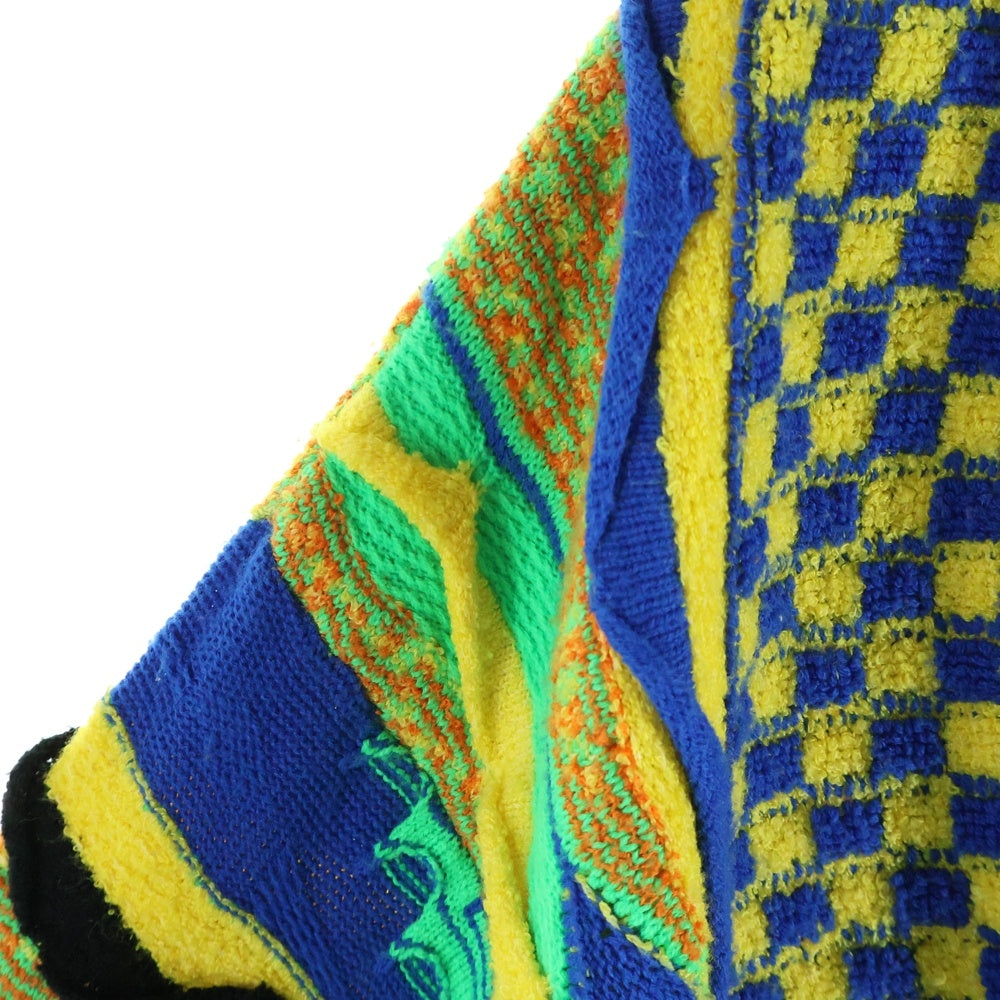COOGI(クージー) 3D DESIGN KNIT SWEATER ケーブル コットン 長袖ニットセーター マルチカラー