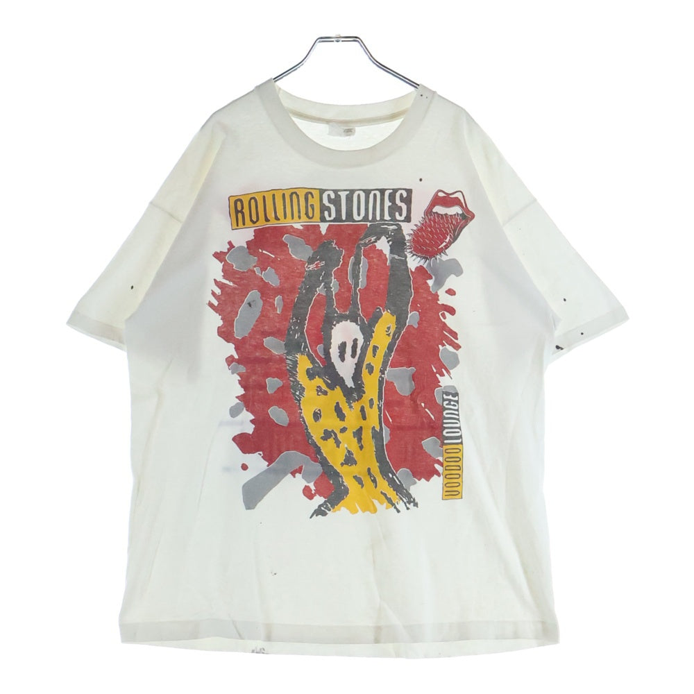 VINTAGE(ヴィンテージ) 90s THE ROLLING STONES VOODOO LOUNGE ローリング ストーンズ ヴードゥー ラウンジ 半袖Tシャツ カットソー ホワイト