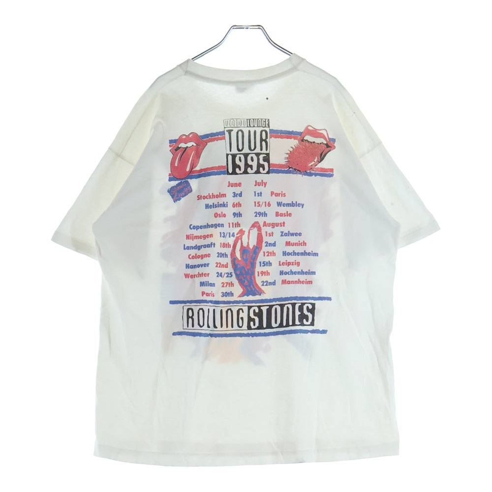 VINTAGE(ヴィンテージ) 90s THE ROLLING STONES VOODOO LOUNGE ローリング ストーンズ ヴードゥー ラウンジ 半袖Tシャツ カットソー ホワイト