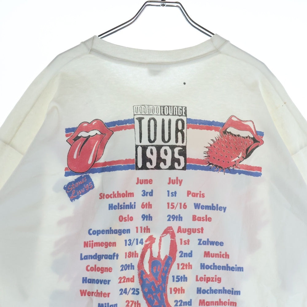 VINTAGE(ヴィンテージ) 90s THE ROLLING STONES VOODOO LOUNGE ローリング ストーンズ ヴードゥー ラウンジ 半袖Tシャツ カットソー ホワイト