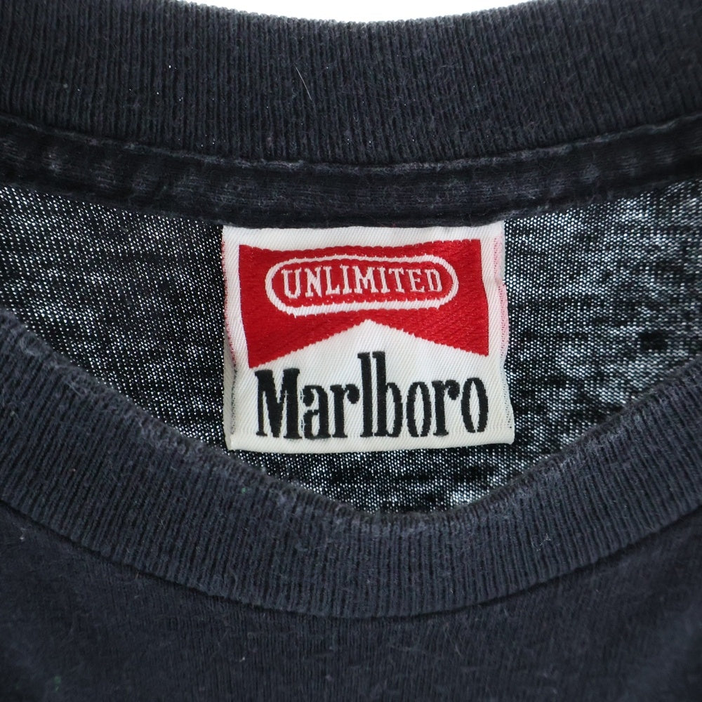 VINTAGE(ヴィンテージ) 90s MARLBORO UNLIMITED LIZARD マルボロ アンリミテッド 半袖Tシャツ カットソー ブラック