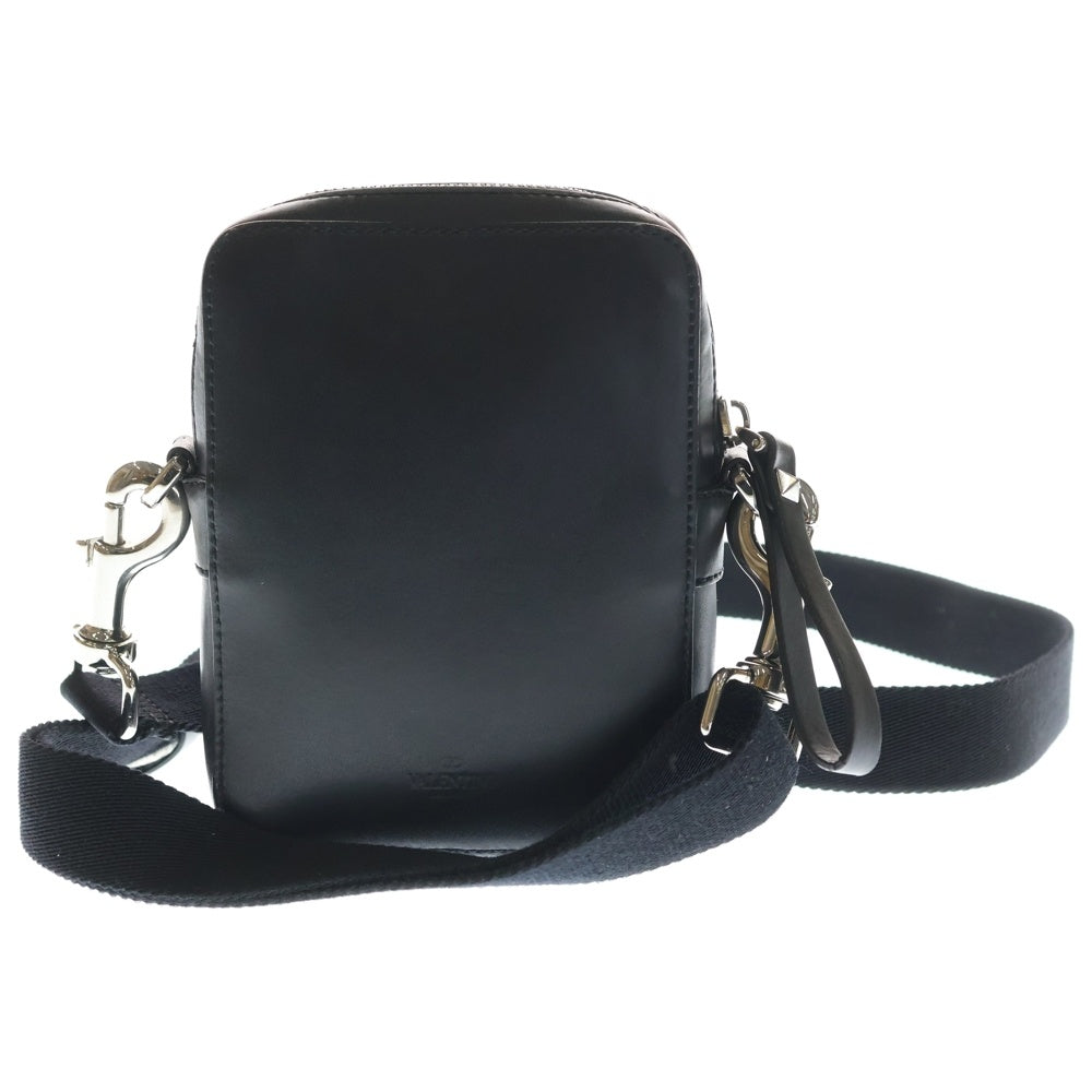 VALENTINO(ヴァレンティノ) Garavani VLTN Leather Crossbody Bag 5Y2B0943 WJW ロゴ レザーショルダーバッグ ブラック レディース