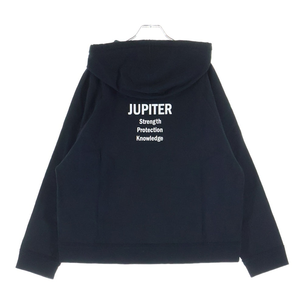 VALENTINO(ヴァレンティノ) 21AW Jupiter Graphic print Cotton jersey Hoody ジュピター グラフィックプリント コットンジャージフーディー プルオーバーパーカー ブラック TV3MF08S60Q
