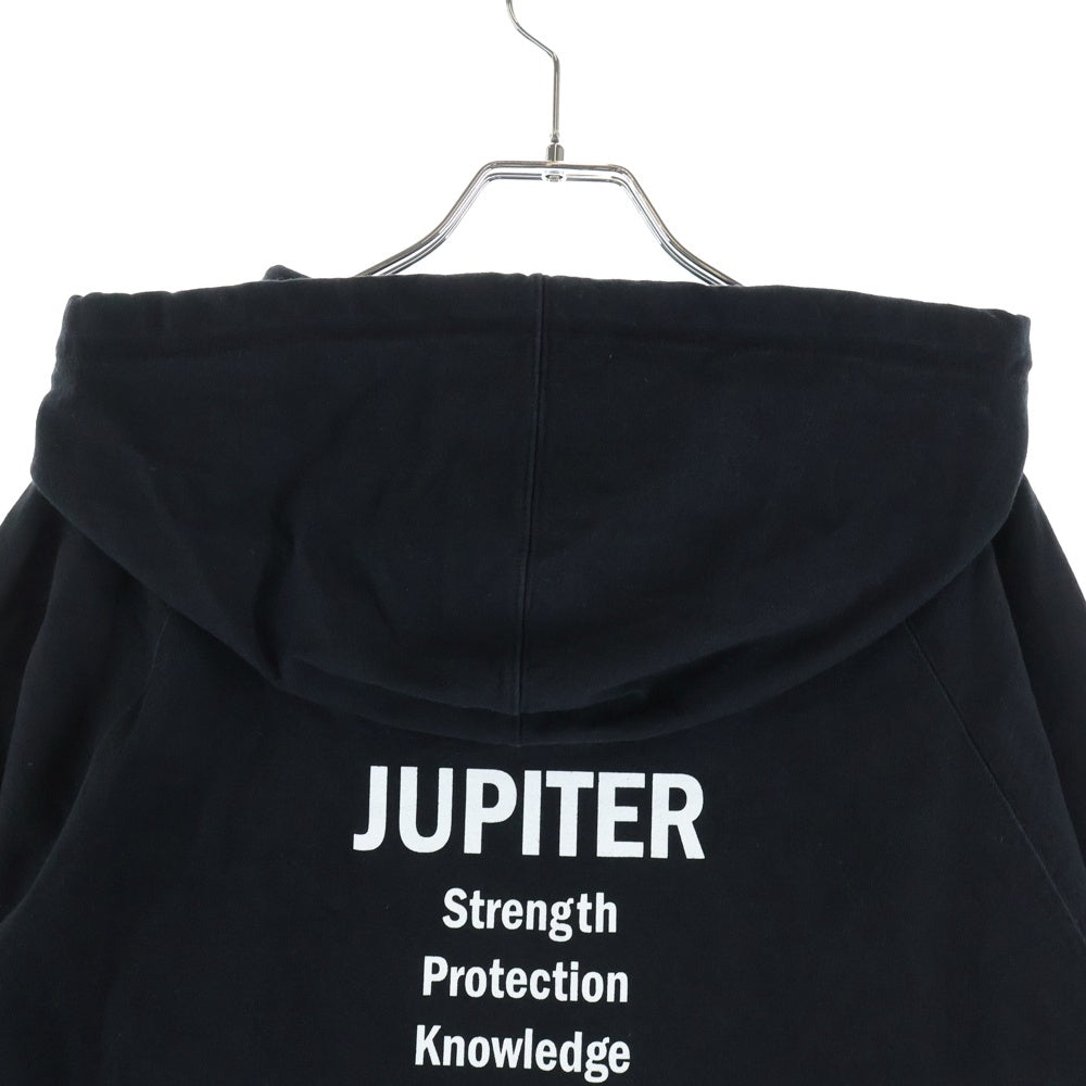 VALENTINO(ヴァレンティノ) 21AW Jupiter Graphic print Cotton jersey Hoody ジュピター グラフィックプリント コットンジャージフーディー プルオーバーパーカー ブラック TV3MF08S60Q