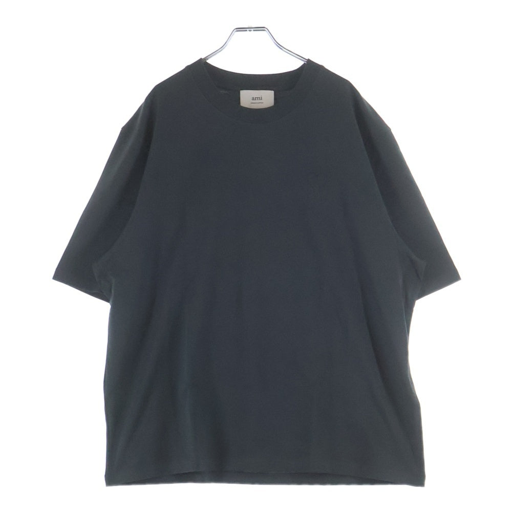 ami paris(アミパリス) BIG EMBOSSED AMI DE COEUR TEE ビッグADCエンボス 半袖Tシャツ カットソー チャコール UTS357.726