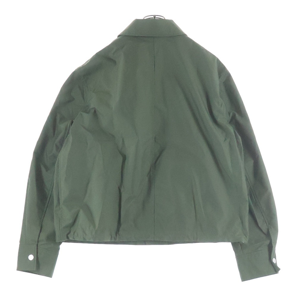 ami paris(アミパリス) BUTTONED JACKET ボタンジャケット ロゴコーチジャケット グリーン UJK252.PA0028