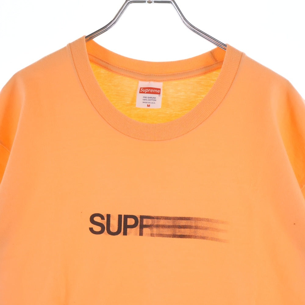 SUPREME(シュプリーム) 23SS Motion Logo Tee モーション ロゴプリント クルーネック 半袖Tシャツ カットソー オレンジ