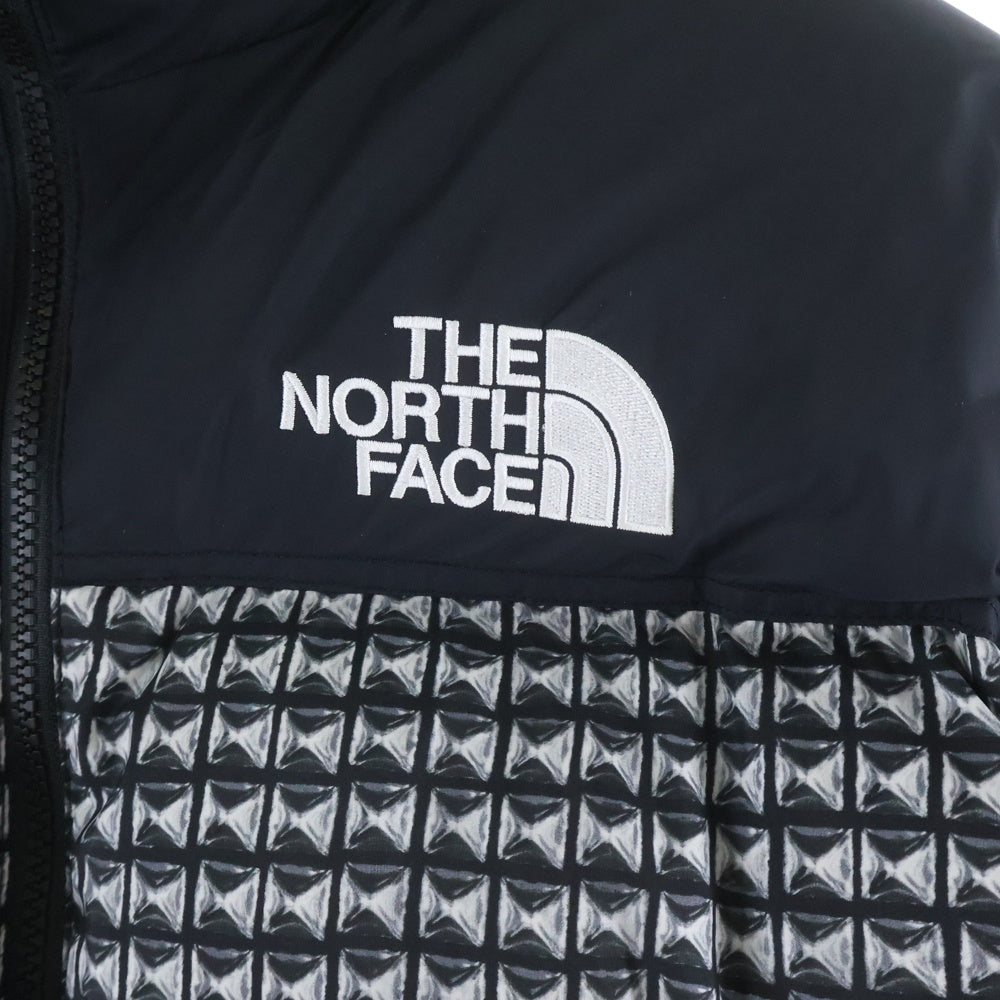 SUPREME(シュプリーム) ×THE NORTHFACE Studed Nuptse Jacket スタッズ ヌプシ ダウンジャケット ブラック/ホワイト ND421001