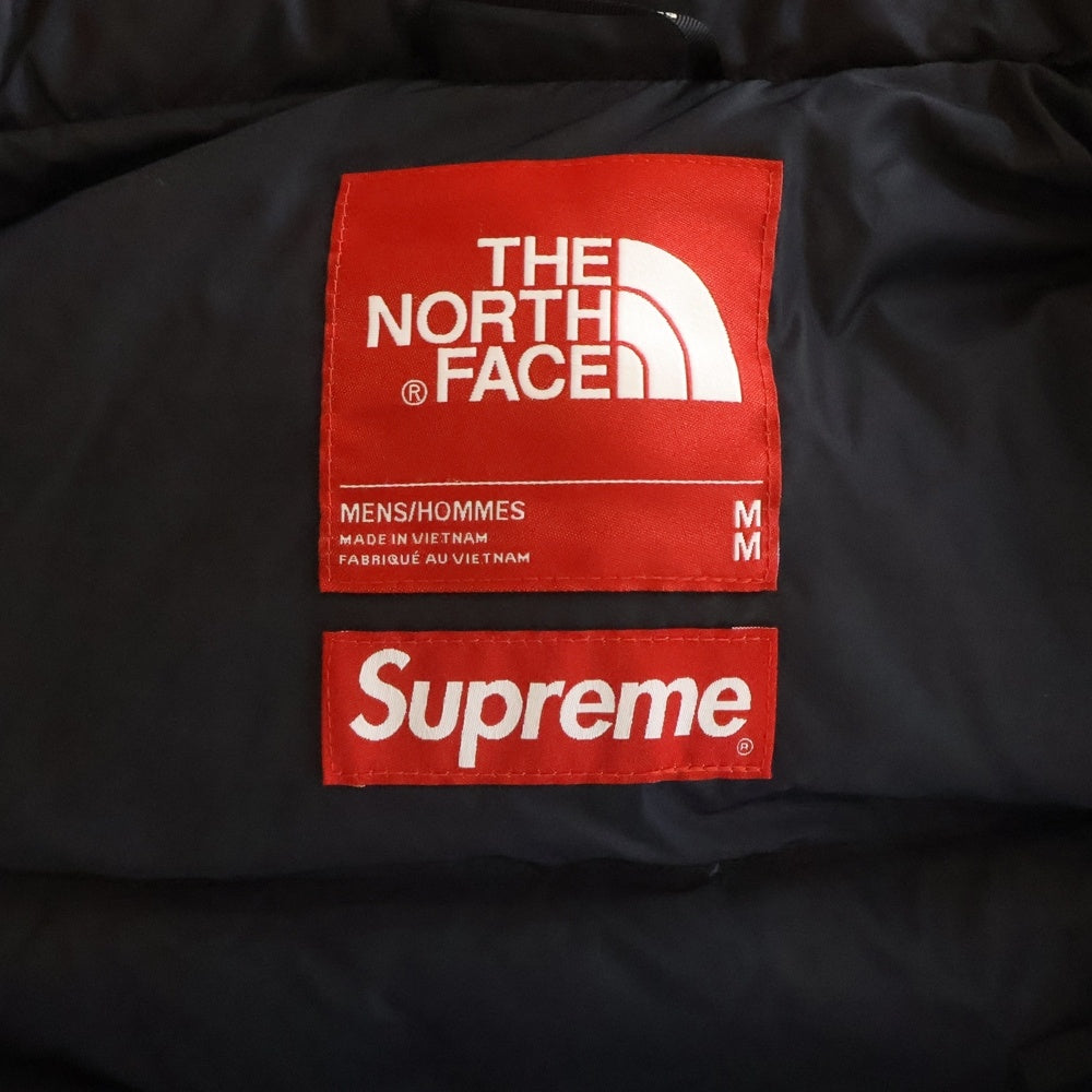 SUPREME(シュプリーム) ×THE NORTHFACE Studed Nuptse Jacket スタッズ ヌプシ ダウンジャケット ブラック/ホワイト ND421001