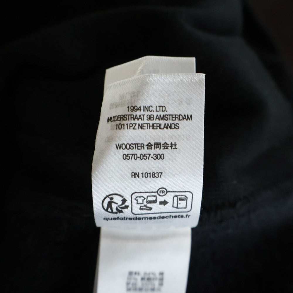 SUPREME(シュプリーム) 24AW Raised Script Hooded Sweatshirt スクリプトロゴ スウェット フーディープルオーバーパーカー ブラック