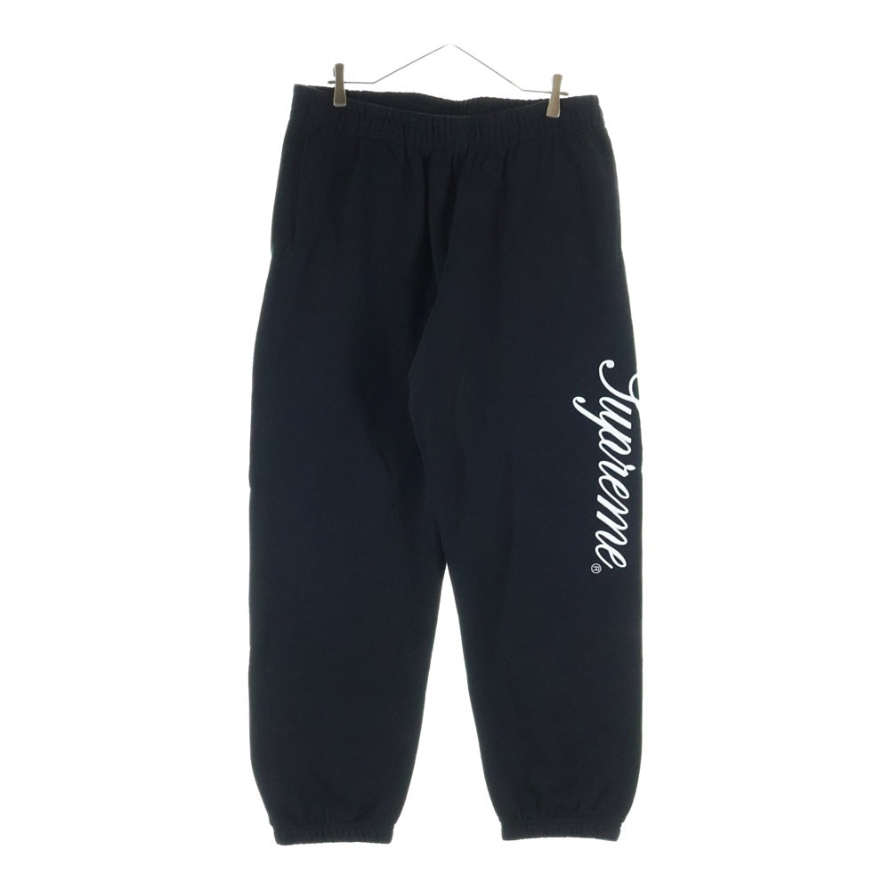 SUPREME(シュプリーム) 24AW Raised Script Sweatpant レイズド スクリプト ロゴ刺繍 スウェットパンツ ブラック