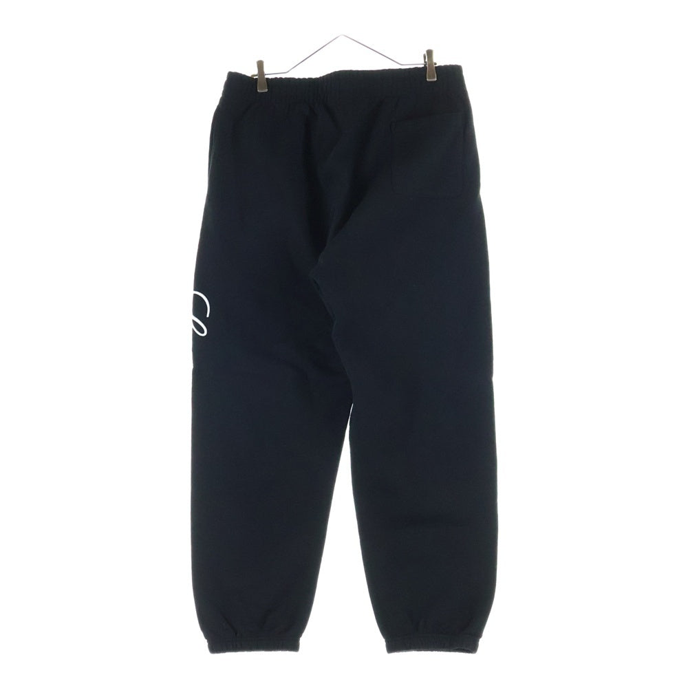 SUPREME(シュプリーム) 24AW Raised Script Sweatpant レイズド スクリプト ロゴ刺繍 スウェットパンツ ブラック
