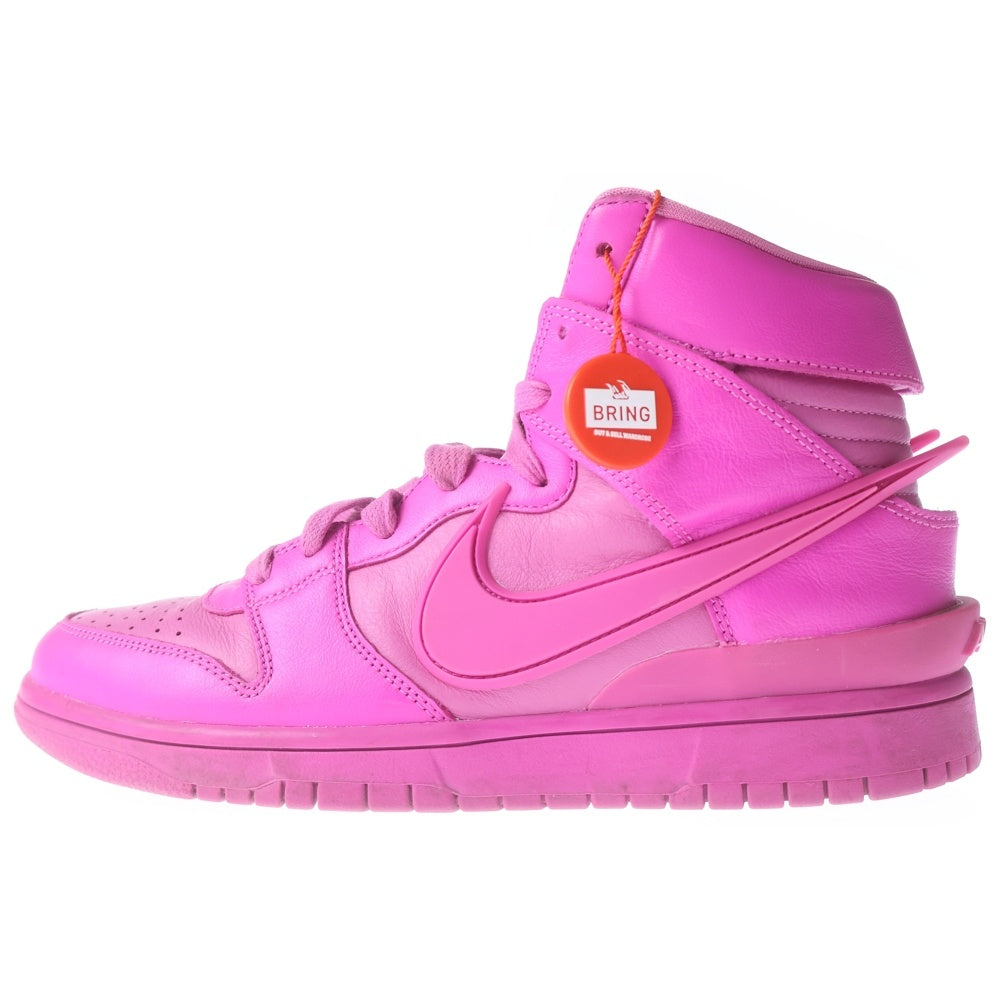 NIKE(ナイキ) ×AMBUSH DUNK HI アンブッシュ ダンク ハイカットスニーカー ピンク US8.5/26.5cm CU7544-600