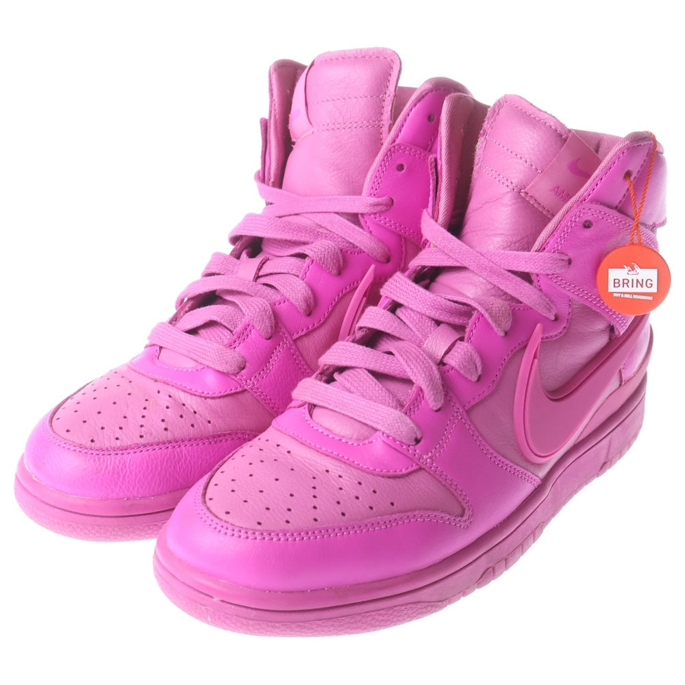 NIKE(ナイキ) ×AMBUSH DUNK HI アンブッシュ ダンク ハイカットスニーカー ピンク US8.5/26.5cm CU7544-600