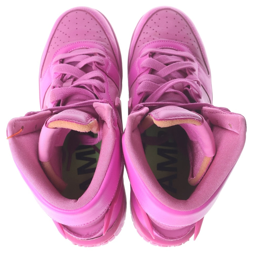 NIKE(ナイキ) ×AMBUSH DUNK HI アンブッシュ ダンク ハイカットスニーカー ピンク US8.5/26.5cm CU7544-600