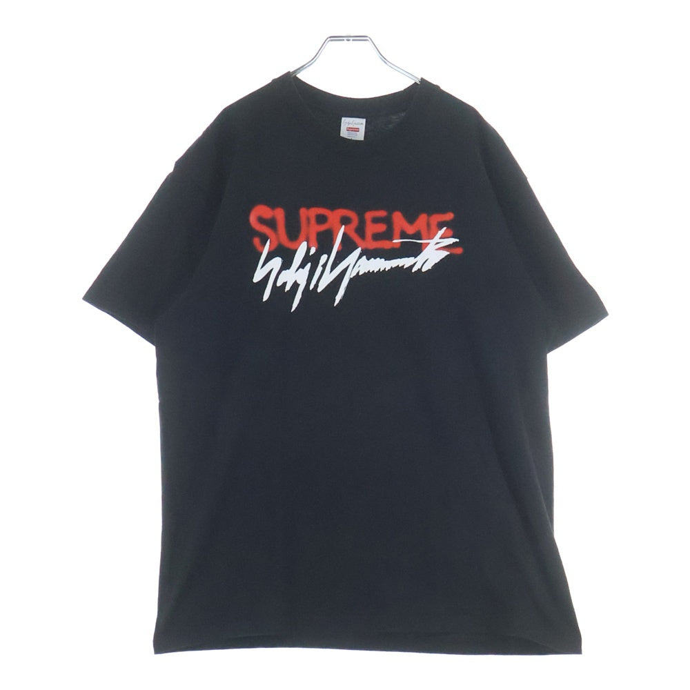 SUPREME(シュプリーム) 20AW ×YOHJI YAMAMOTO Logo Tee ヨウジヤマモト フロントロゴプリント 半袖Tシャツ カットソー ブラック