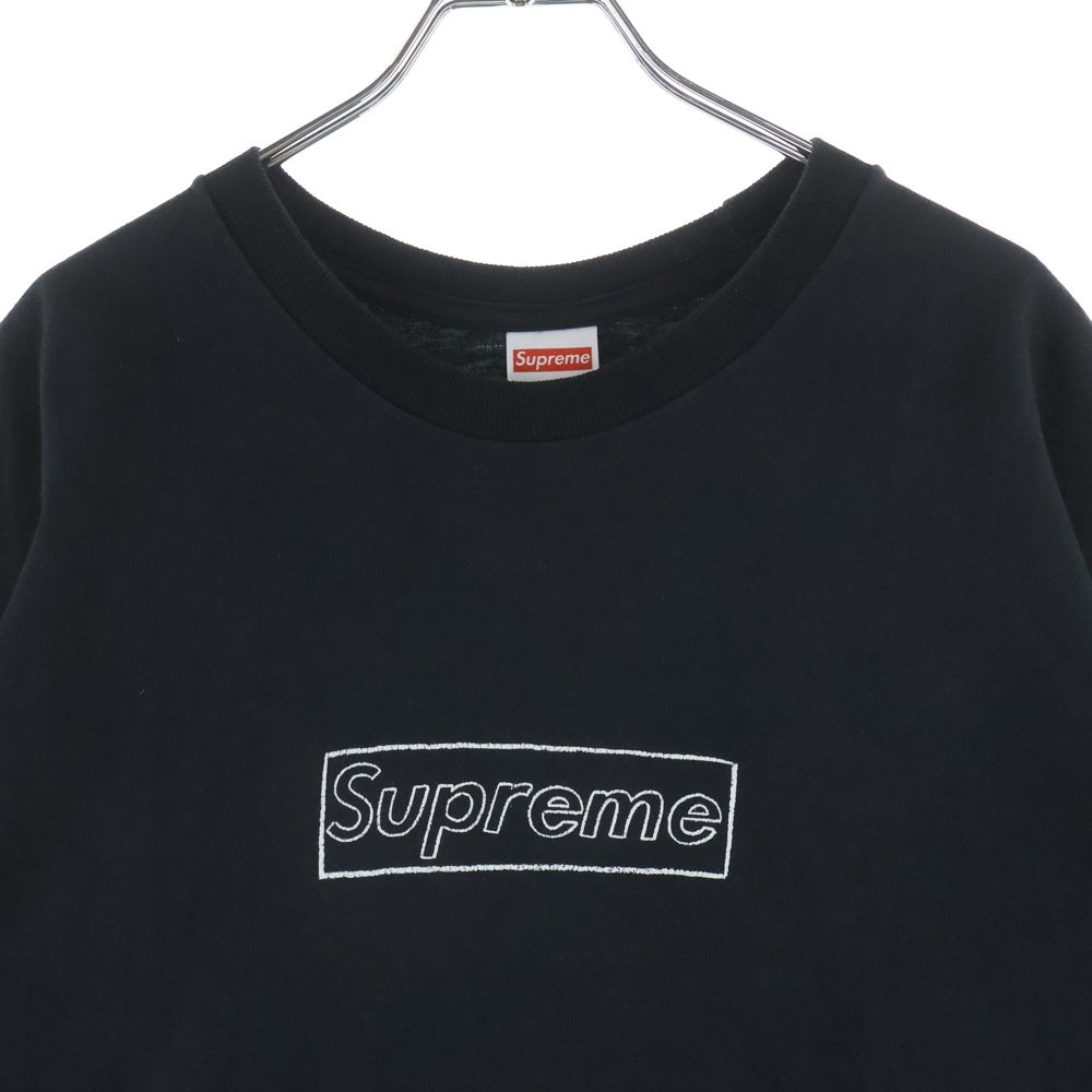 SUPREME(シュプリーム) 21SS KAWS Chalk Logo Tee カウズ チョークボックスロゴ 半袖Tシャツ カットソー ブラック