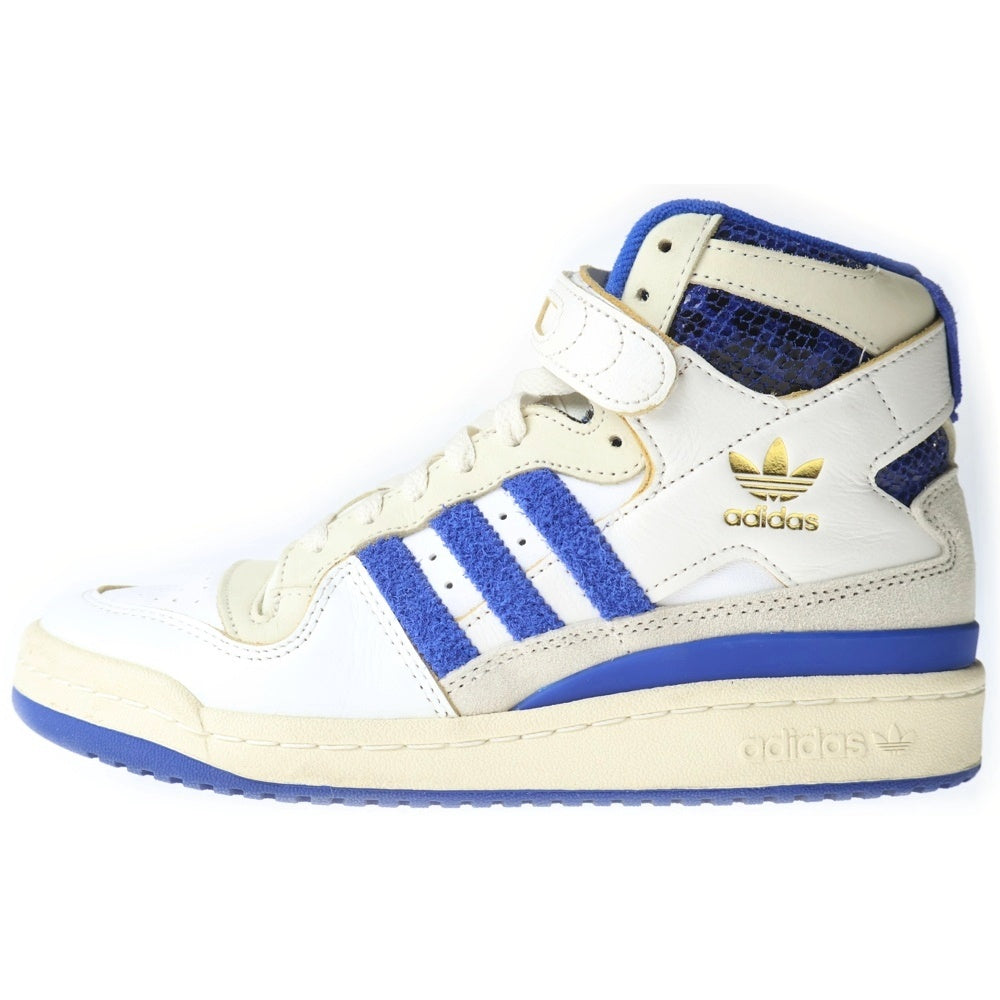 adidas(アディダス) FORUM 84 HI FZ6300 フォーラム84 ハイカットスニーカー ホワイト/ブルー US6.5/24.5cm レディース