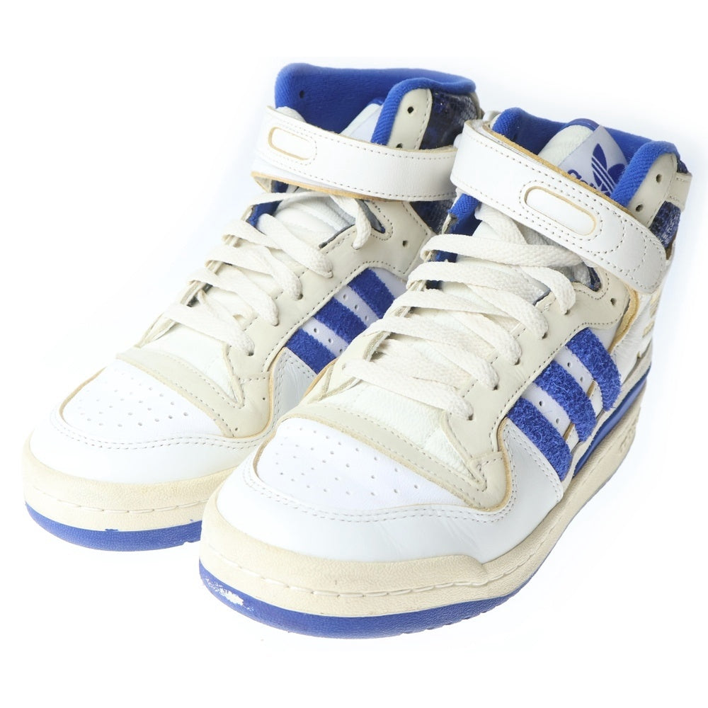 adidas(アディダス) FORUM 84 HI FZ6300 フォーラム84 ハイカットスニーカー ホワイト/ブルー US6.5/24.5cm レディース