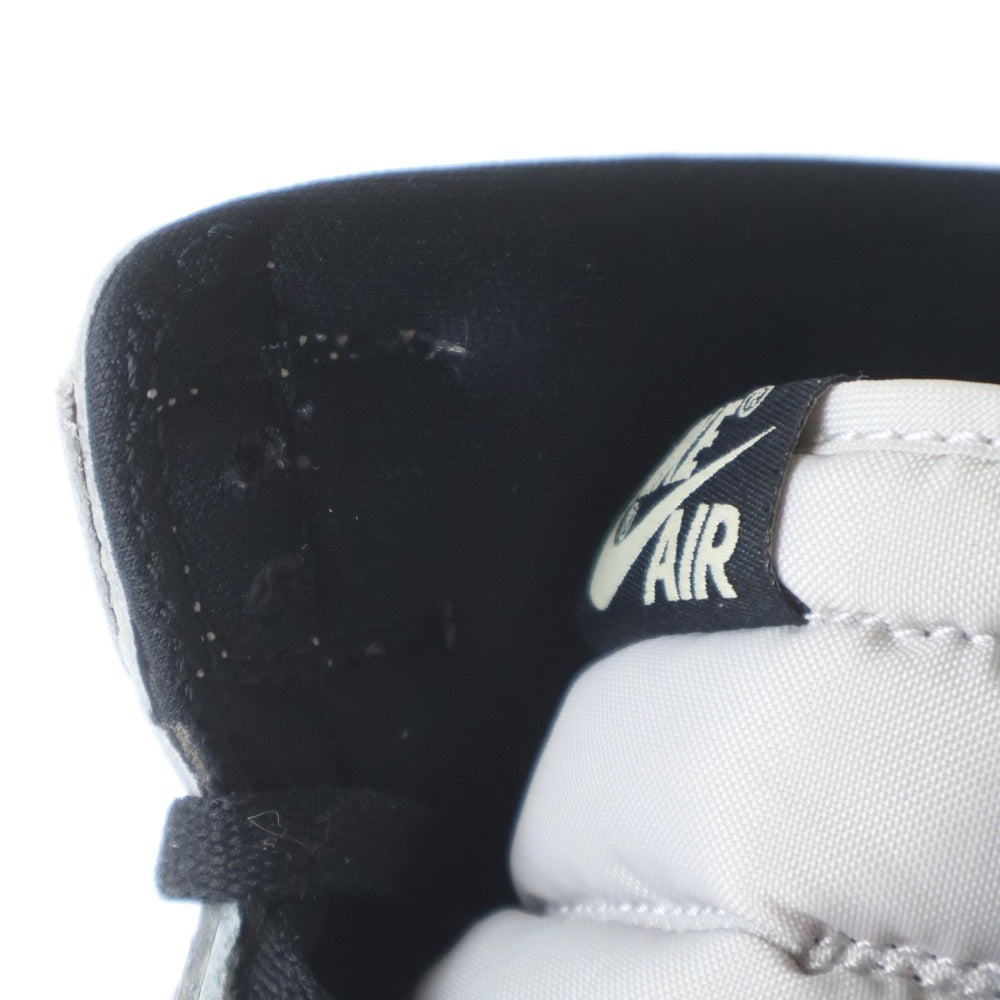 NIKE(ナイキ) AIR JORDAN 1 RETRO HIGH OG GS TECH GREY FD1437-052 エアジョーダン1 ハイカットスニーカー ブラック/ホワイト US6/24cm レディース