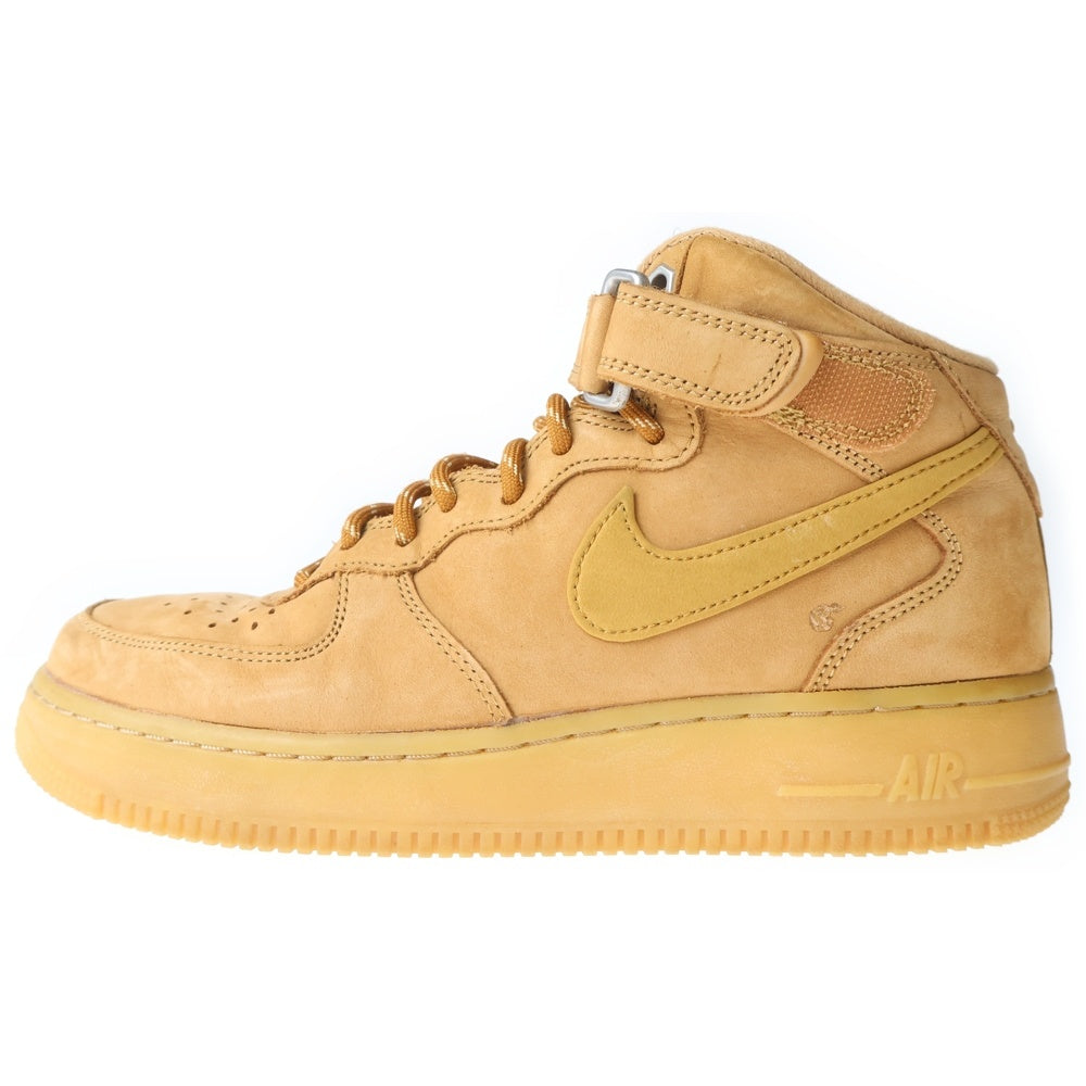 NIKE(ナイキ) AIR FORCE 1 MID '07 WB FLAX DJ9158-200 エアフォース1 ミッドカットスニーカー ブラウン US6.5/24.5cm レディース