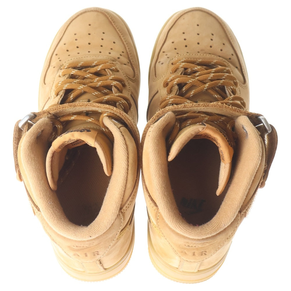 NIKE(ナイキ) AIR FORCE 1 MID '07 WB FLAX DJ9158-200 エアフォース1 ミッドカットスニーカー ブラウン US6.5/24.5cm レディース