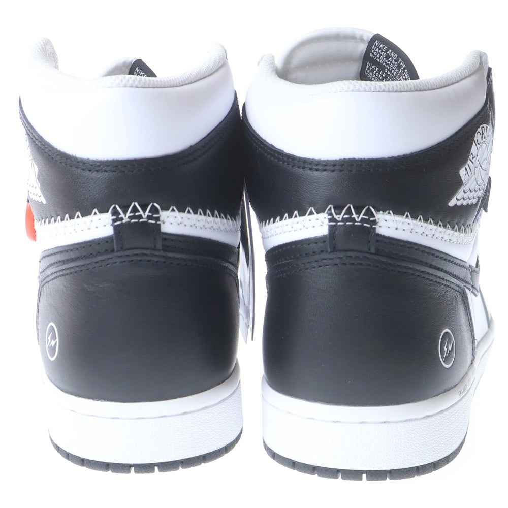 NIKE(ナイキ) ×fragment design AIR JORDAN 1 HIGH RETRO OG エアジョーダン1 レトロ ハイ オージースニーカー US10.5/28.5cm ホワイト/ブラックII7282-100