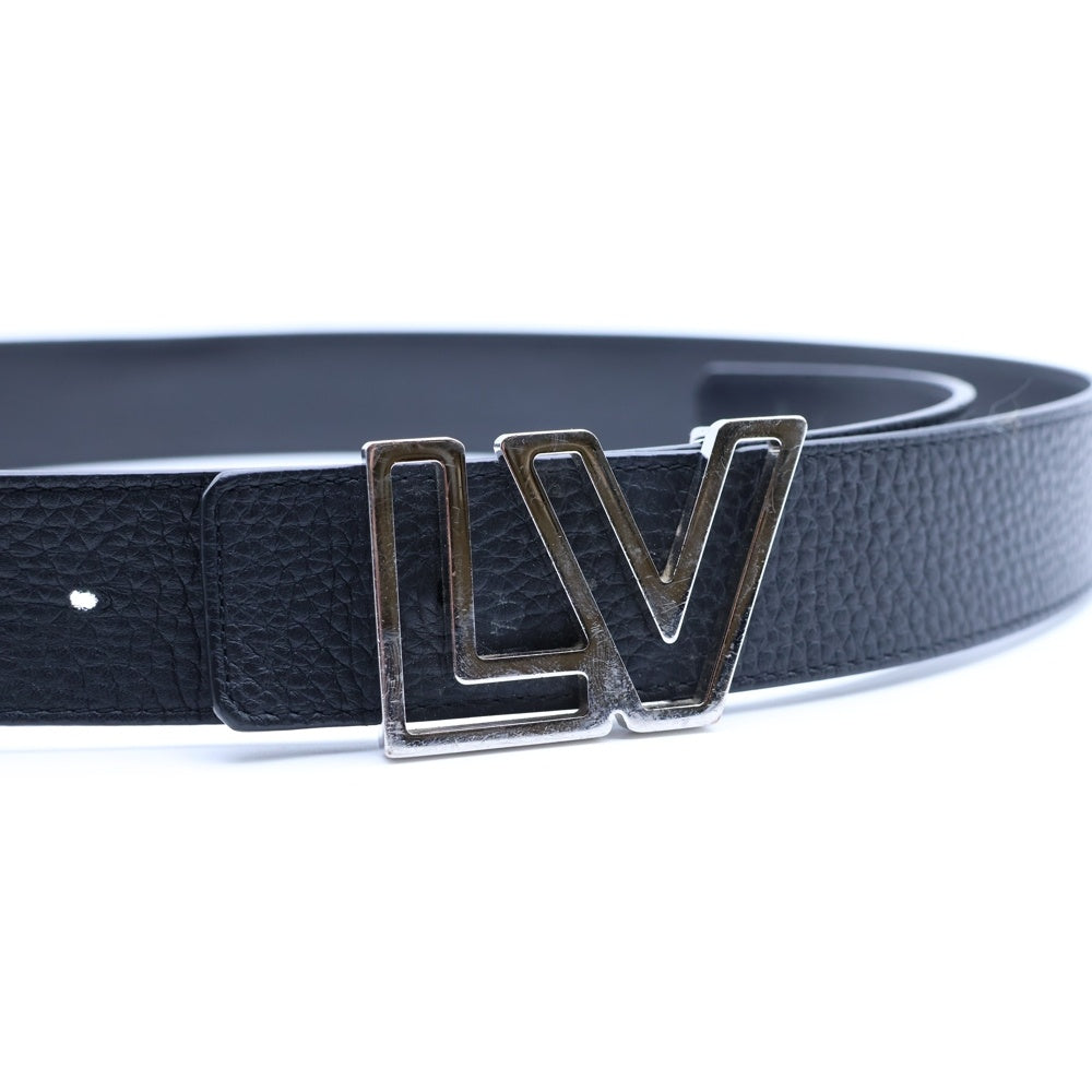 LOUIS VUITTON(ルイヴィトン) LV モニュメント アウトライン カーフレザー ベルト ブラック/シルバー M0552