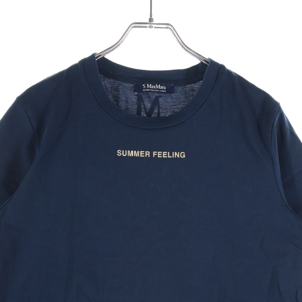 Max Mara(マックスマーラ) Summer Feeling サマーフィーリング 半袖Tシャツ カットソー ネイビー レディース