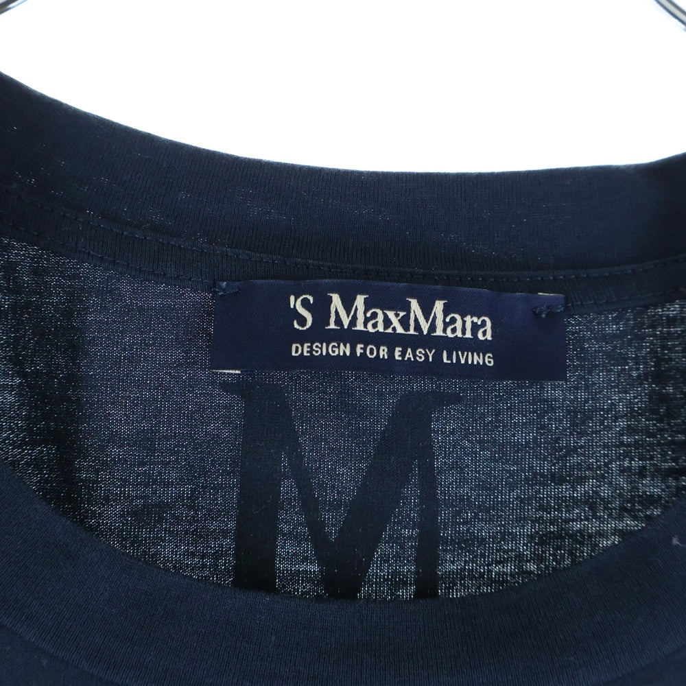 Max Mara(マックスマーラ) Summer Feeling サマーフィーリング 半袖Tシャツ カットソー ネイビー レディース