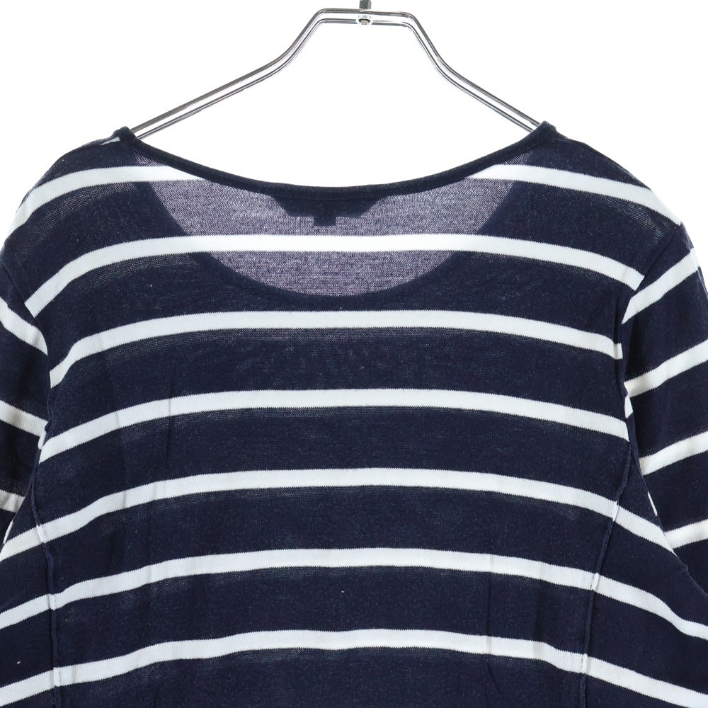 BURBERRY(バーバリー) ボーダー柄 長袖Tシャツ ロングスリーブ ロンティー ネイビー レディース