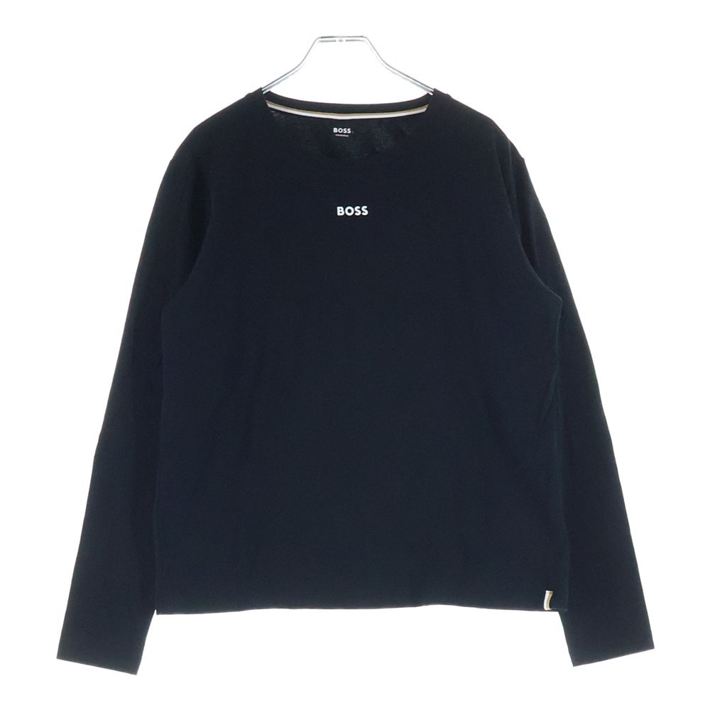 HUGO BOSS(ヒューゴボス) ロゴ 長袖シャツ ロングTシャツ カットソー ブラック レディース