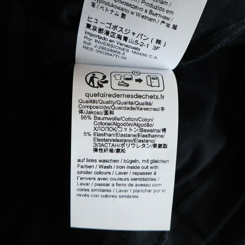 HUGO BOSS(ヒューゴボス) ロゴ 長袖シャツ ロングTシャツ カットソー ブラック レディース