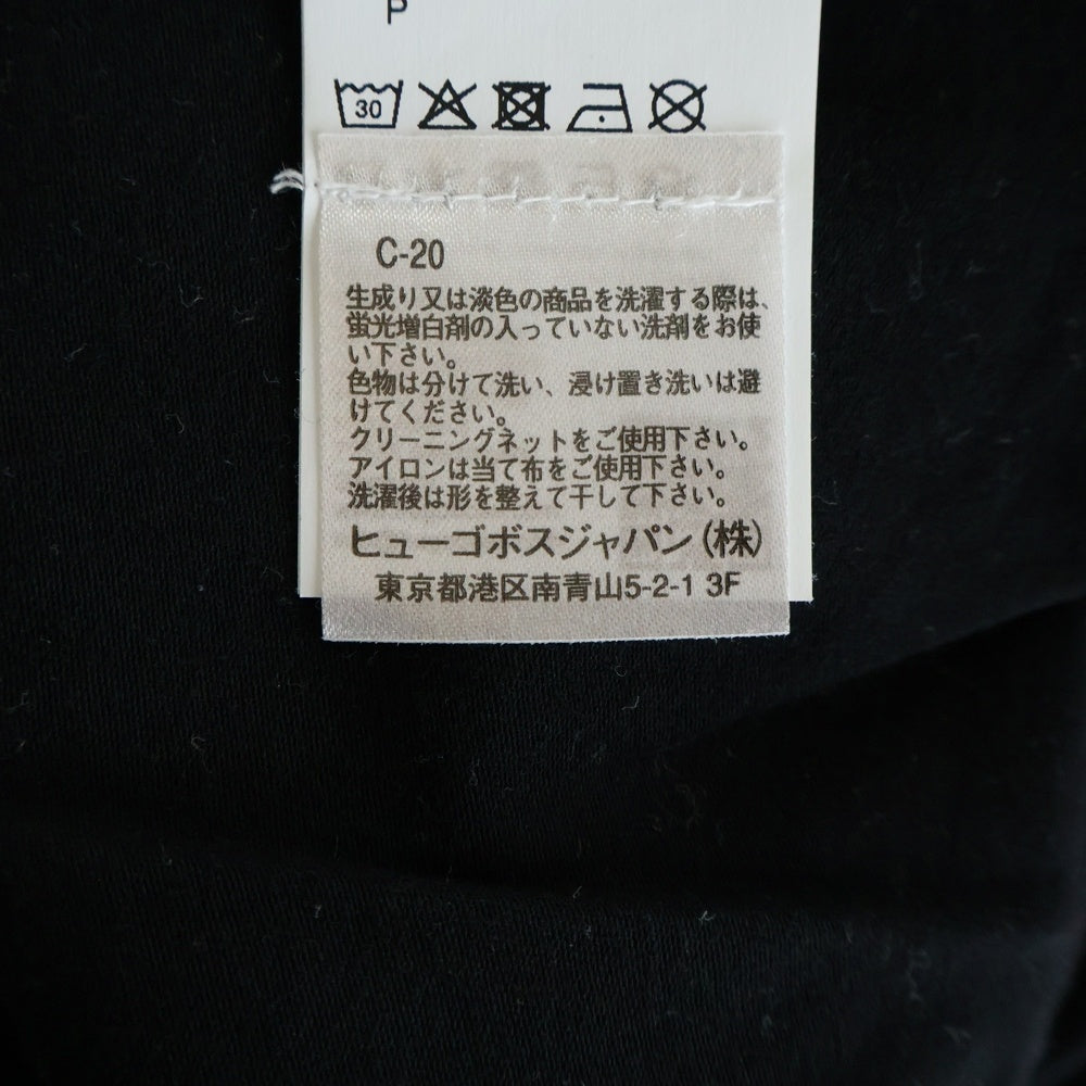 HUGO BOSS(ヒューゴボス) ロゴ 長袖シャツ ロングTシャツ カットソー ブラック レディース