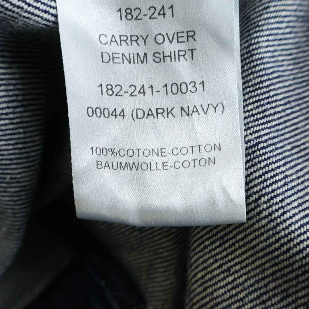 RAF SIMONS(ラフシモンズ) キャリーオーバーサイズデニムシャツ インディゴ 182-241