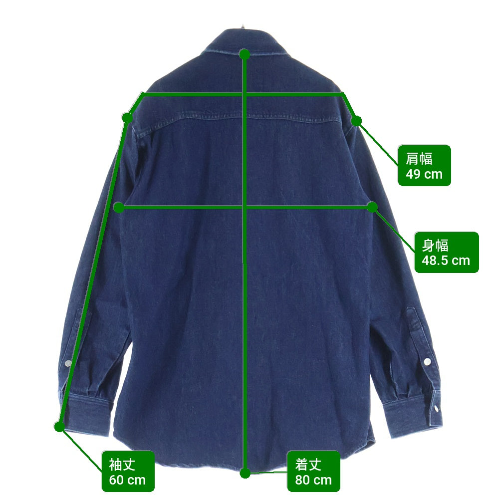 RAF SIMONS(ラフシモンズ) キャリーオーバーサイズデニムシャツ インディゴ 182-241