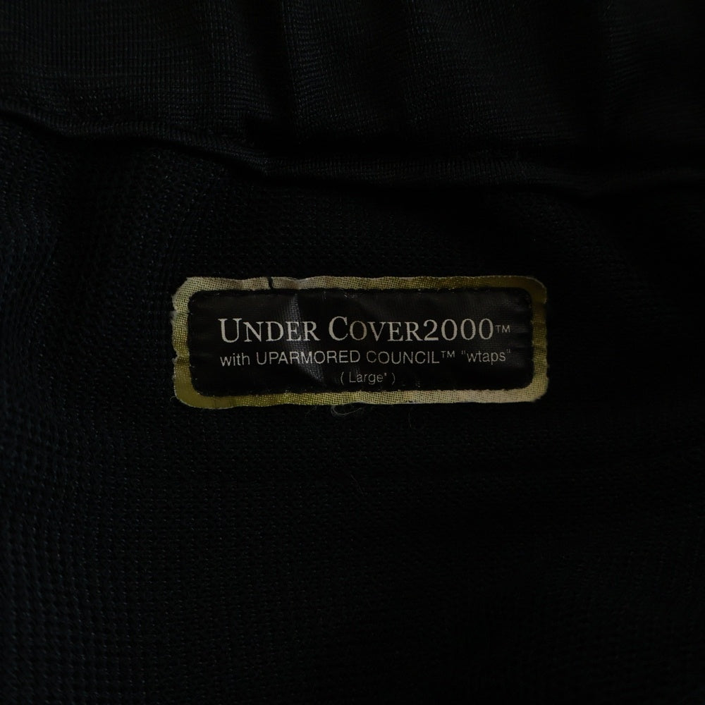 UNDERCOVER(アンダーカバー) 00SS ×KAWS カウズ ストライプトラックパンツ ブラック K214