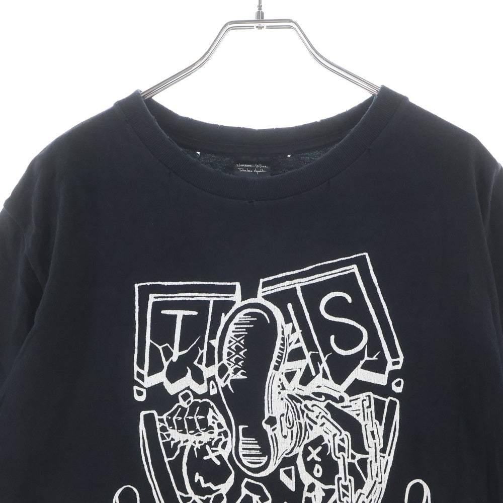 NUMBER (N)INE(ナンバーナイン) 05AW WORLD TOUR THS期 ワールドツアー プリント半袖Tシャツ カットソー ブラック