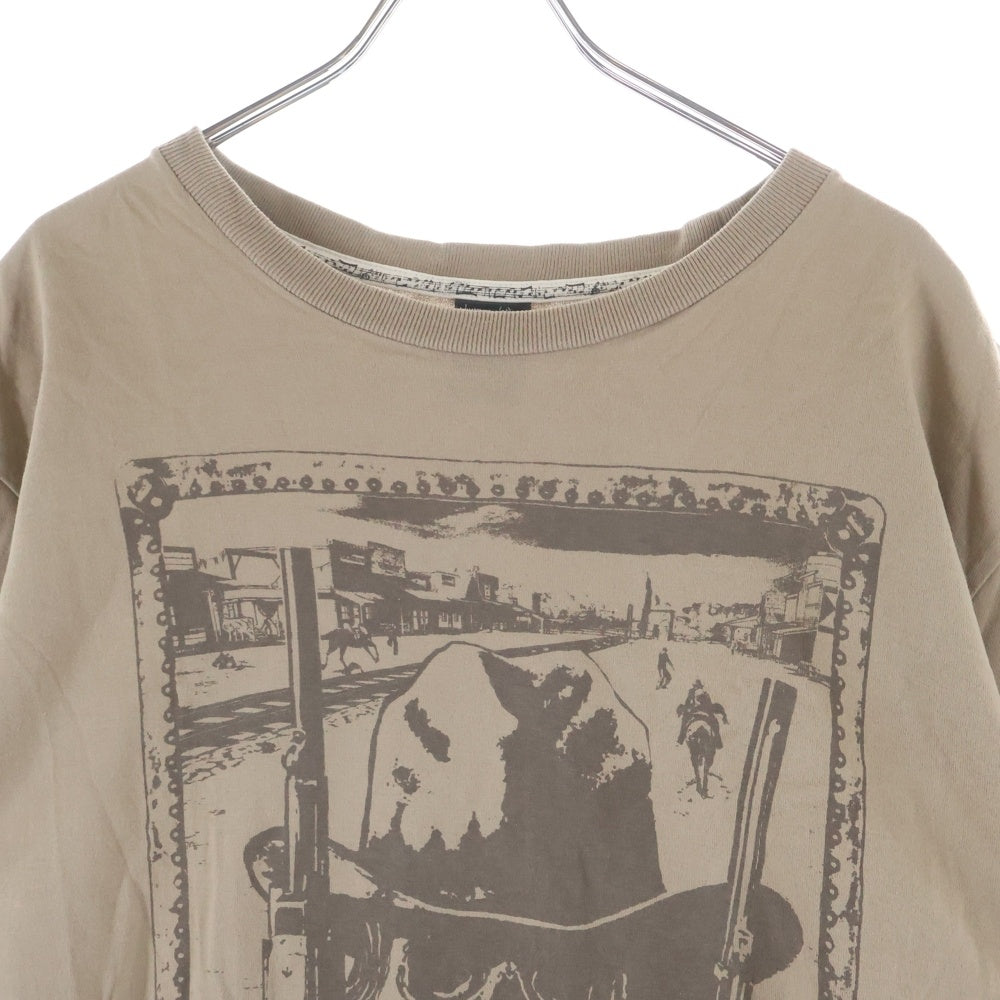 NUMBER (N)INE(ナンバーナイン) 07SS ABOUT A BOY IF HE WAS STILL ALIVE プリント半袖Tシャツ カットソー ベージュ