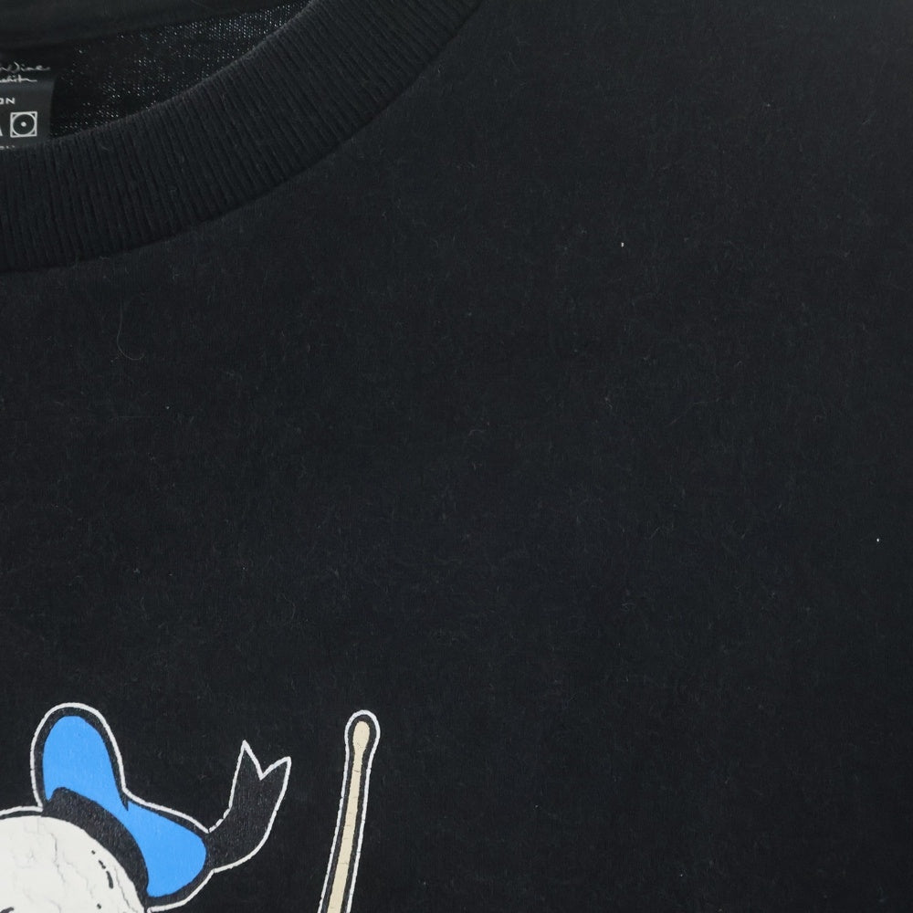 NUMBER (N)INE(ナンバーナイン) 08AW ×Disney ドナルドダック スカル プリント半袖Tシャツ カットソー ブラック