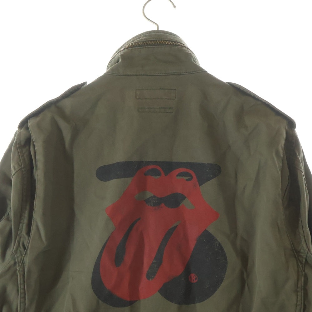 HYSTERIC GLAMOUR(ヒステリックグラマー) ×THE ROLLING STONES M65 ローリングストーンズ ミリタリージャケット カーキ 0241AB07