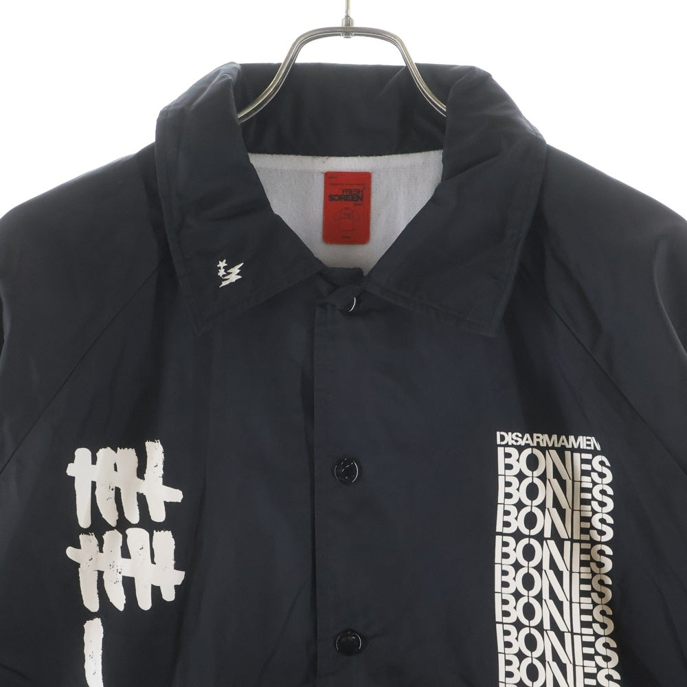 WTAPS(ダブルタップス) BONES RISE ABOVE DISARMAMENT BONES JACKET ナイロンコーチジャケット ブラック