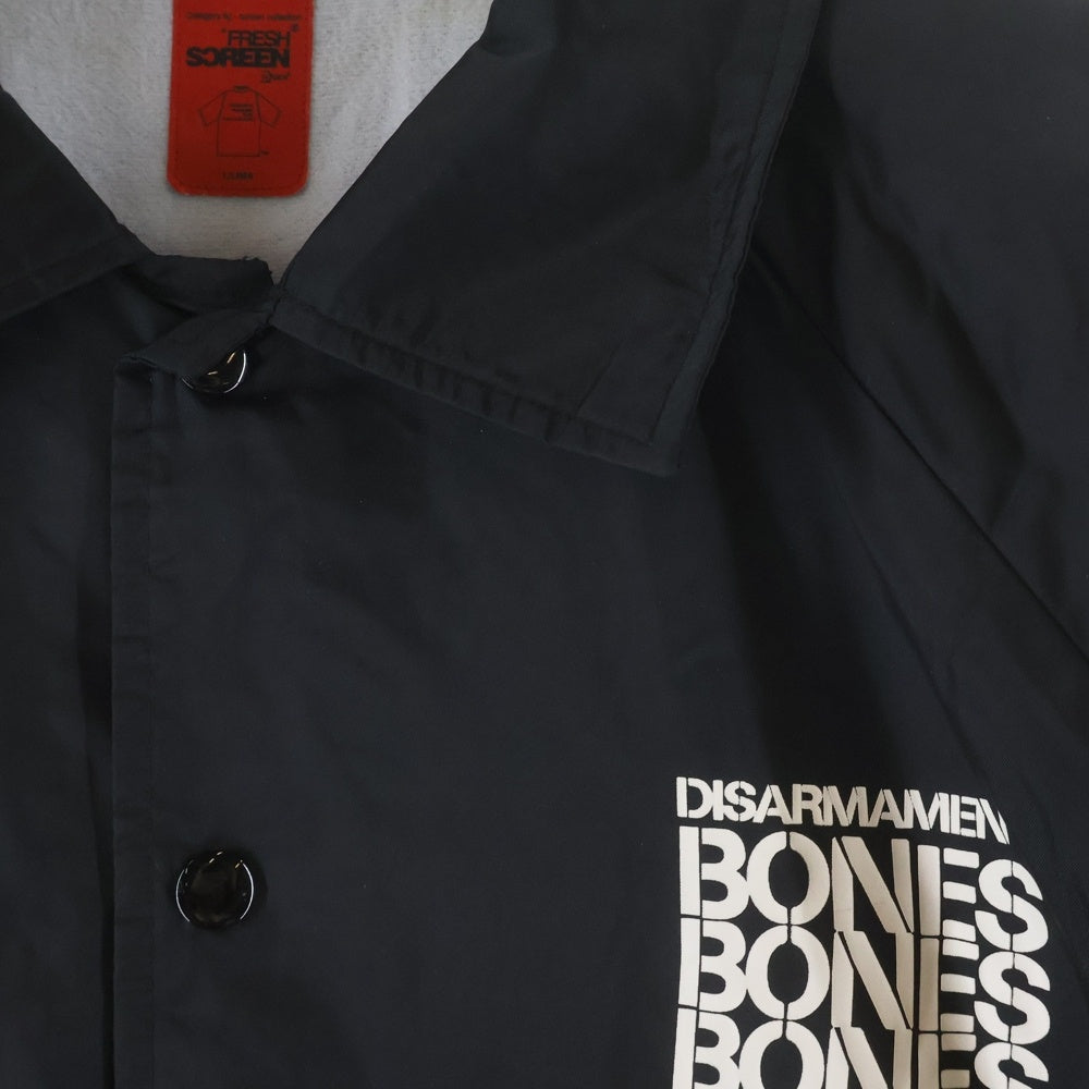 WTAPS(ダブルタップス) BONES RISE ABOVE DISARMAMENT BONES JACKET ナイロンコーチジャケット ブラック
