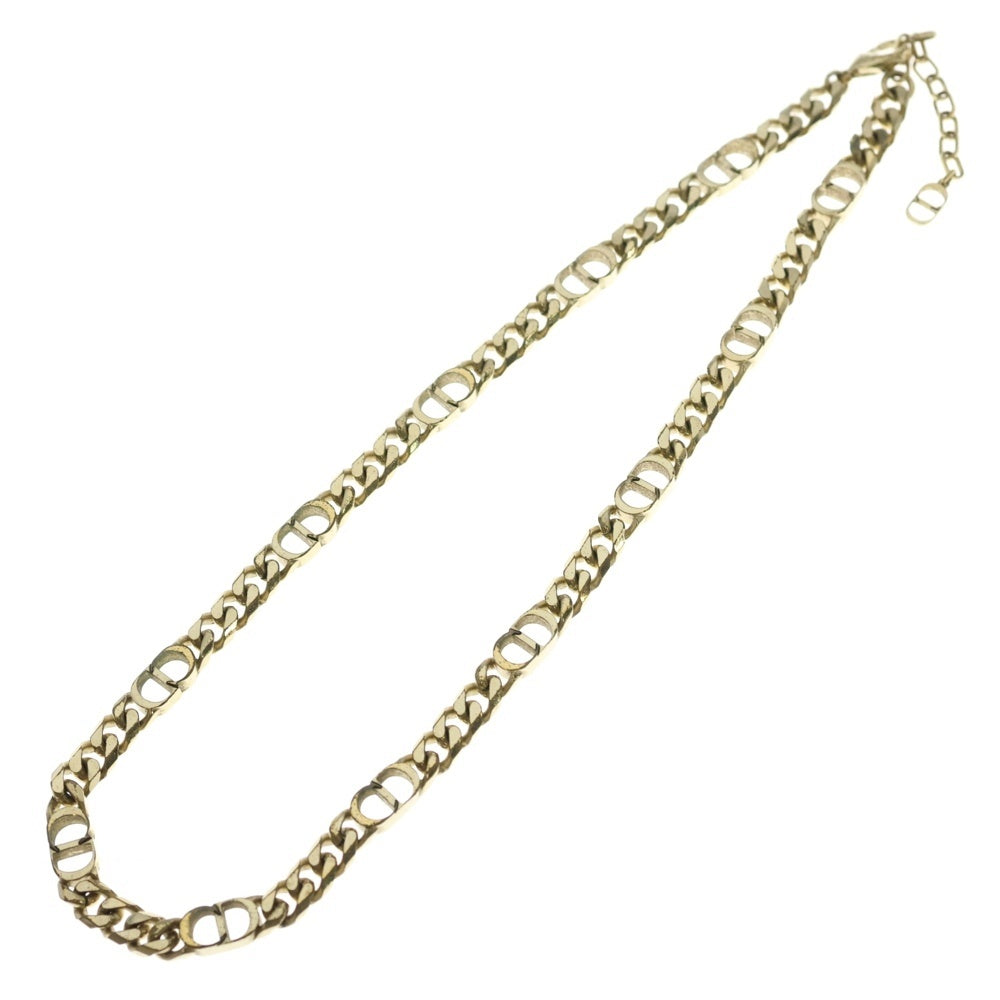 Christian Dior(クリスチャンディオール) CD ICON NECKLACE ロゴモチーフ ネックレス ゴールド