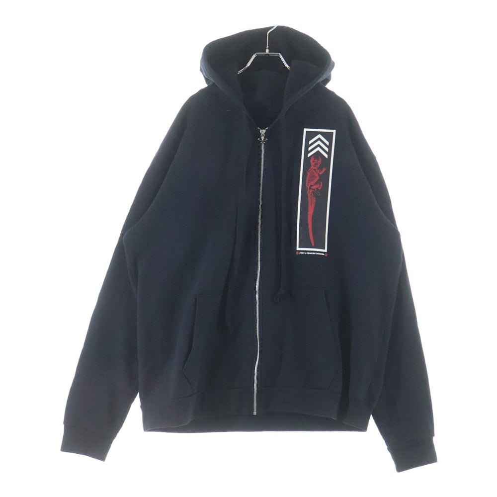 CHROME HEARTS(クロムハーツ) SWTSHRT HD ZIP バックFOTIプリントジップパーカー ブラック