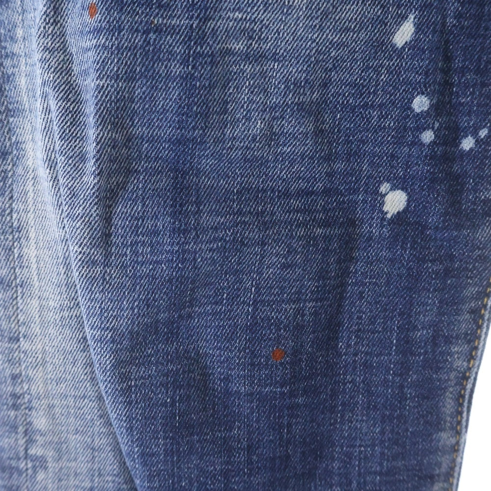 DSQUARED2(ディースクエアード) Medium Easy Wash Super Twinky Jeans ダメージ加工 ウォッシュ スキニー デニム パンツ インディゴ S74LB1661 S30664