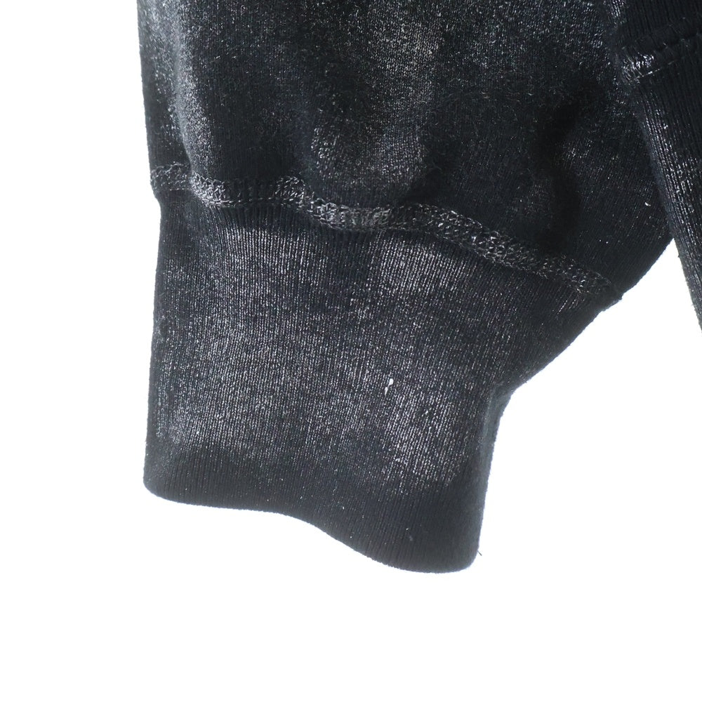 SUPREME(シュプリーム) 24SS ×MM6 Maison Margiela Foil Box Logo Hooded Sweatshirt エムエムシックスメゾンマルジェラ ボックスロゴ スウェット プルオーバーパーカー ブラック