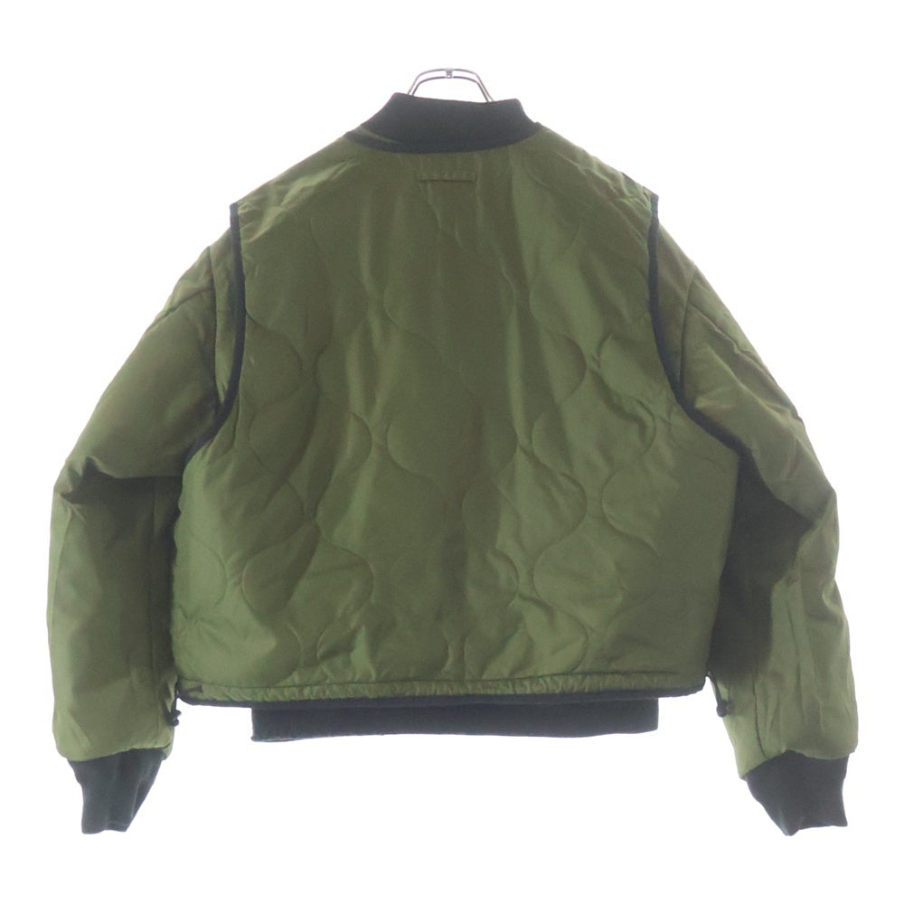 SUPREME(シュプリーム) 24SS/2-in-1 MA-1 + Vest 2イン1 エムエー1 2ジップ リバーシブル ダウンベスト ブラック/カーキ