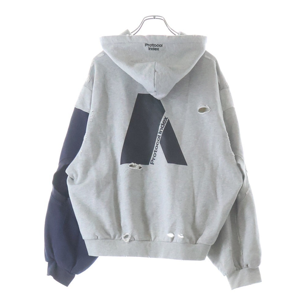 PROTOCOL INDEX(プロトコル インデックス) Reconstructed Sweatshirts Zip Hoodie protoword インデックス リコンストラクテッド スウェットシャツ ジップ