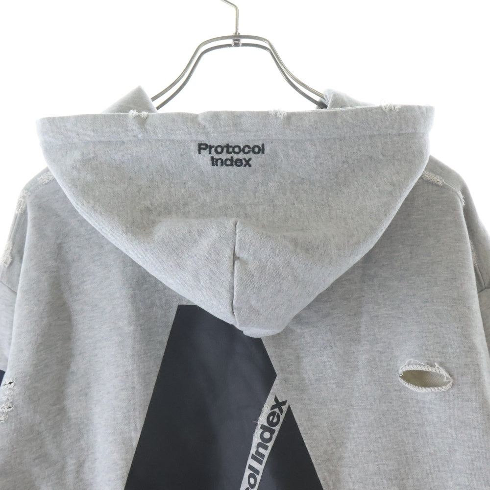 PROTOCOL INDEX(プロトコル インデックス) Reconstructed Sweatshirts Zip Hoodie protoword インデックス リコンストラクテッド スウェットシャツ ジップ